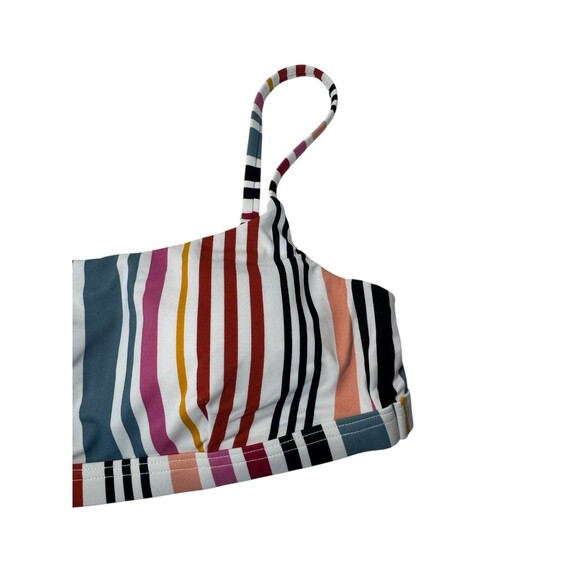 Madewell Second Wave Striped Pullover Bikini Top Size S Fast Shipping - Picture 4 of 10